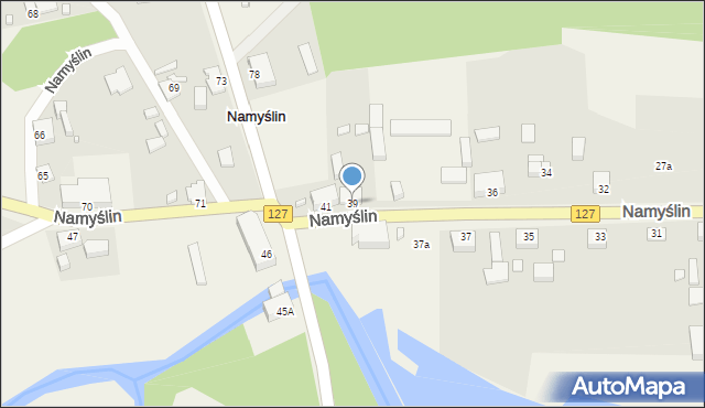 Namyślin, Namyślin, 39, mapa Namyślin