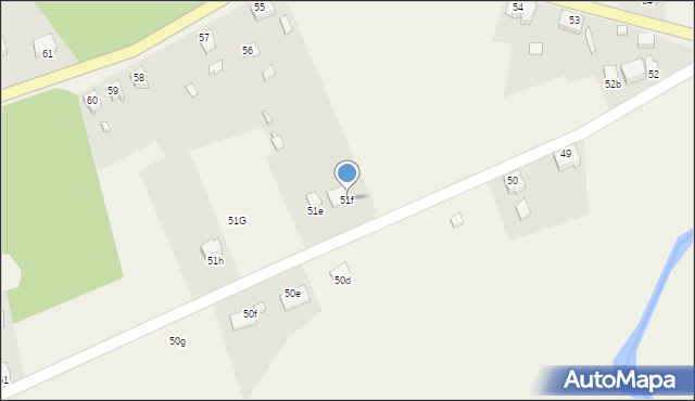 Namyślin, Namyślin, 51f, mapa Namyślin