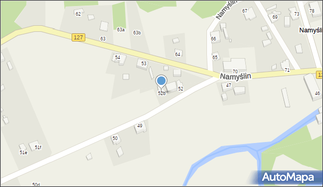 Namyślin, Namyślin, 52b, mapa Namyślin