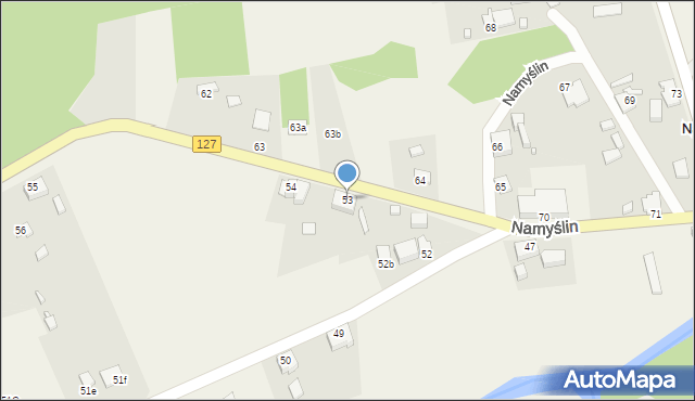 Namyślin, Namyślin, 53, mapa Namyślin