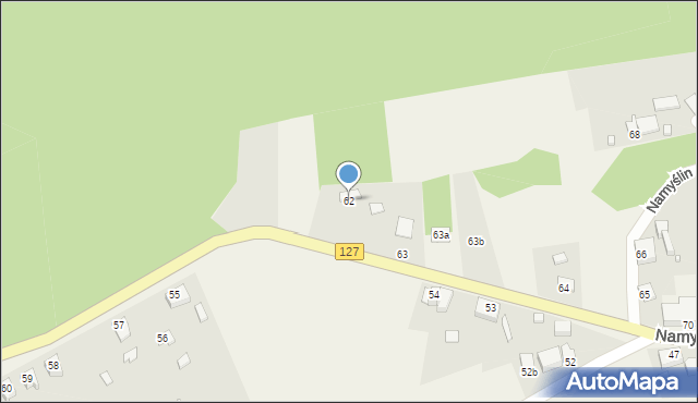 Namyślin, Namyślin, 62, mapa Namyślin