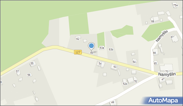 Namyślin, Namyślin, 63, mapa Namyślin