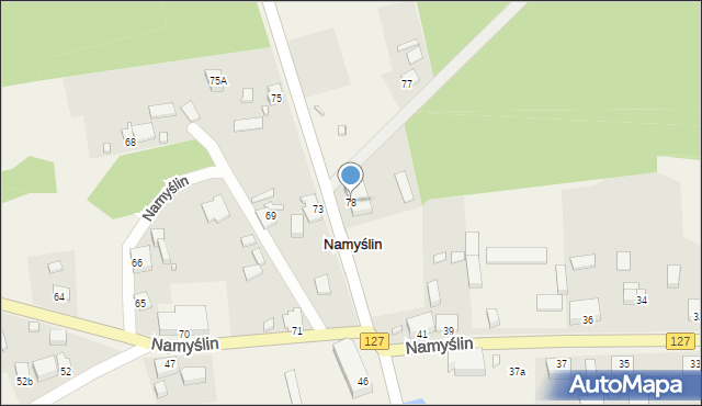 Namyślin, Namyślin, 78, mapa Namyślin