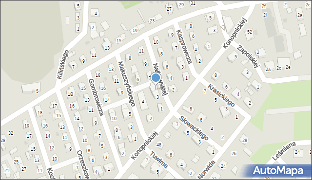 Namysłów, Nałkowskiej Zofii, 5, mapa Namysłów