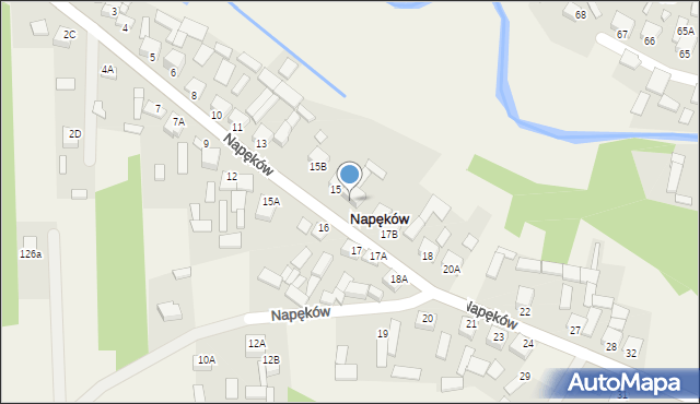 Napęków, Napęków, 16b, mapa Napęków