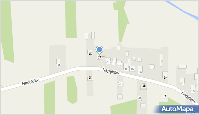 Napęków, Napęków, 1F, mapa Napęków