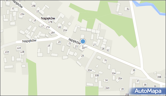 Napęków, Napęków, 24, mapa Napęków