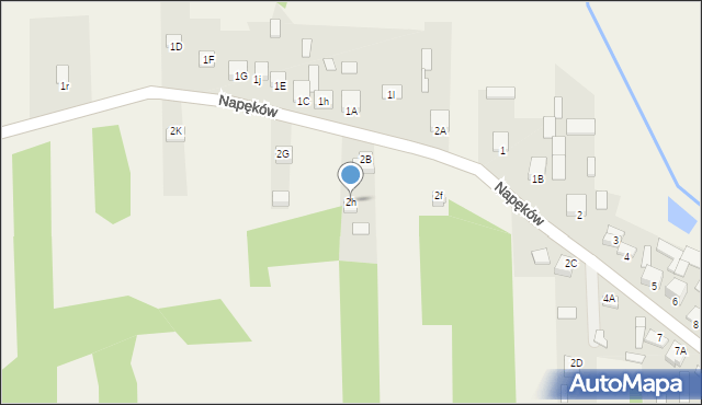 Napęków, Napęków, 2h, mapa Napęków