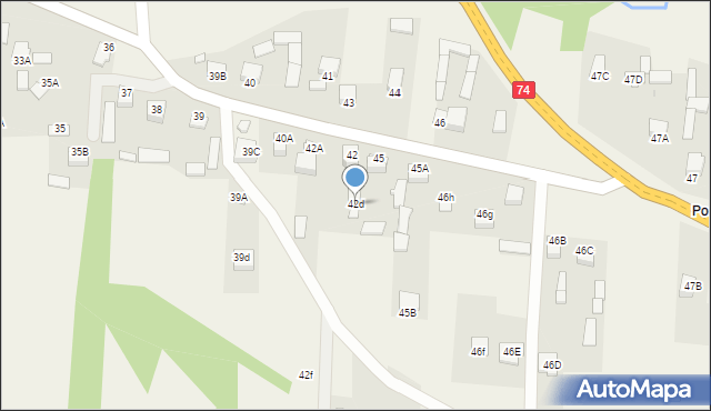 Napęków, Napęków, 42d, mapa Napęków