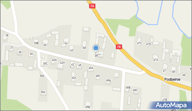 Napęków, Napęków, 46, mapa Napęków