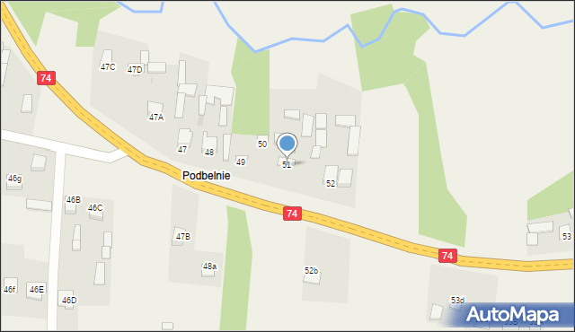 Napęków, Napęków, 51, mapa Napęków