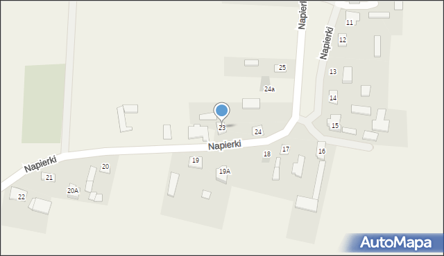 Napierki, Napierki, 23, mapa Napierki