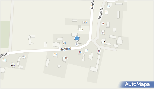 Napierki, Napierki, 24, mapa Napierki