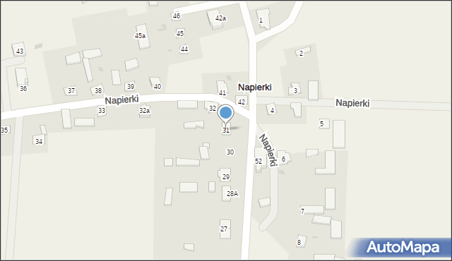 Napierki, Napierki, 31, mapa Napierki