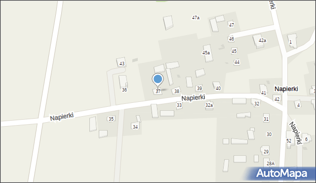 Napierki, Napierki, 37, mapa Napierki