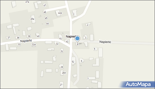 Napierki, Napierki, 4, mapa Napierki