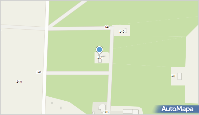 Napiórki Butne, Napiórki Butne, 14A, mapa Napiórki Butne