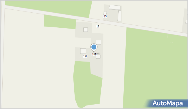 Napiórki Butne, Napiórki Butne, 19B, mapa Napiórki Butne