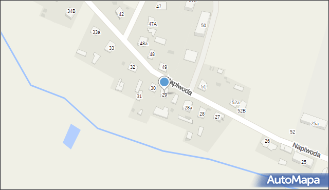 Napiwoda, Napiwoda, 29, mapa Napiwoda