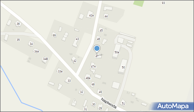 Napiwoda, Napiwoda, 47, mapa Napiwoda