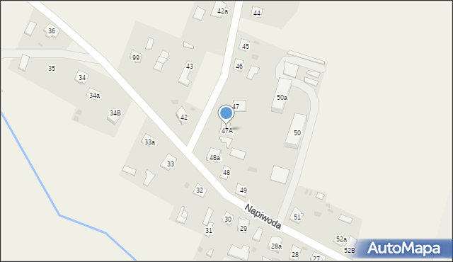 Napiwoda, Napiwoda, 47A, mapa Napiwoda