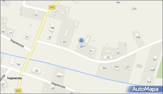 Napiwoda, Napiwoda, 60, mapa Napiwoda