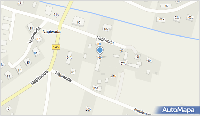 Napiwoda, Napiwoda, 66, mapa Napiwoda