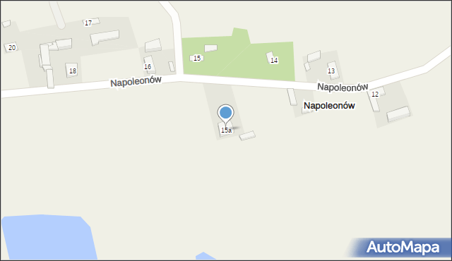 Napoleonów, Napoleonów, 15a, mapa Napoleonów