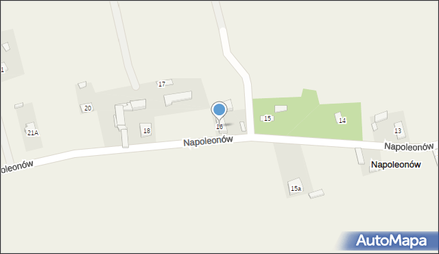 Napoleonów, Napoleonów, 16, mapa Napoleonów