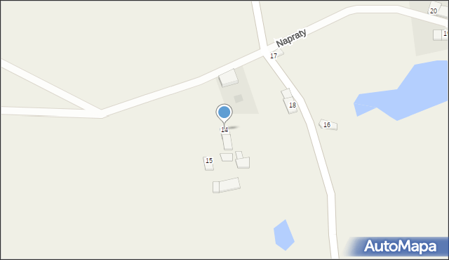 Napraty, Napraty, 14, mapa Napraty