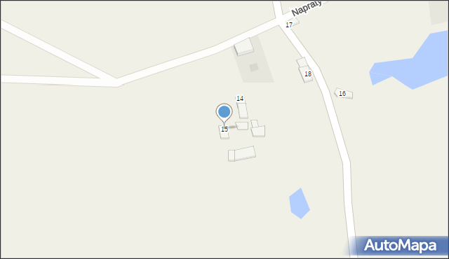 Napraty, Napraty, 15, mapa Napraty