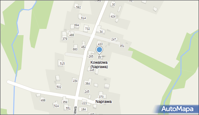 Naprawa, Naprawa, 33, mapa Naprawa