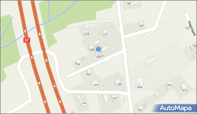 Naprawa, Naprawa, 401, mapa Naprawa