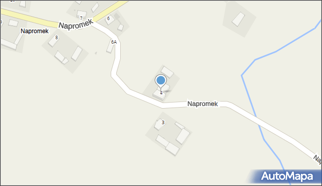 Napromek, Napromek, 4, mapa Napromek