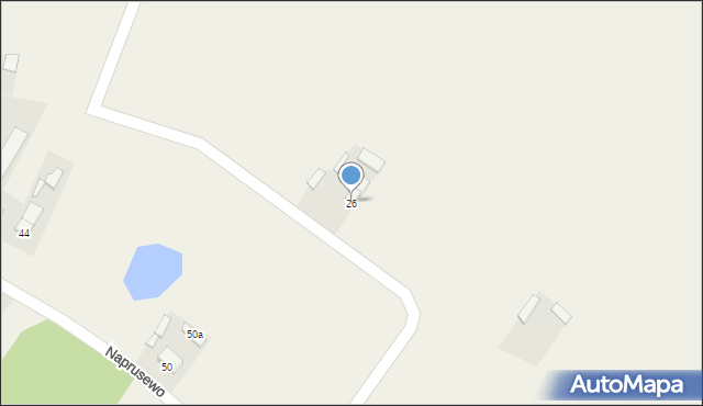 Naprusewo, Naprusewo, 26, mapa Naprusewo