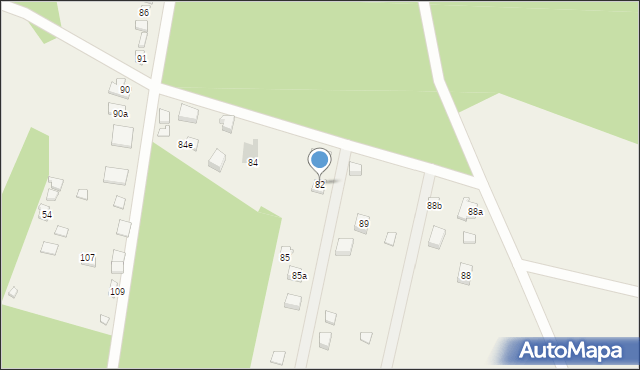 Naprusewo, Naprusewo, 82, mapa Naprusewo