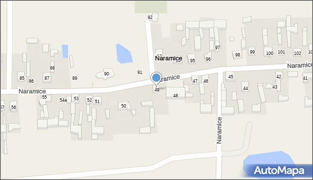 Naramice, Naramice, 49, mapa Naramice
