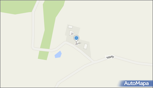 Narty, Narty, 22, mapa Narty