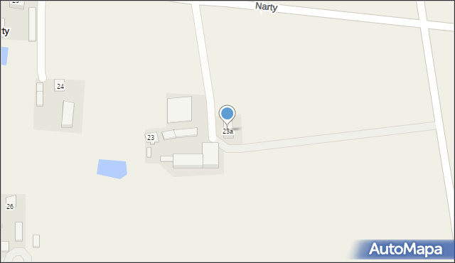 Narty, Narty, 23a, mapa Narty