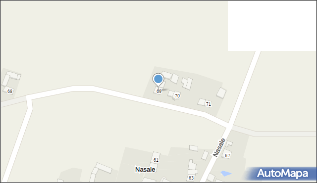 Nasale, Nasale, 69, mapa Nasale