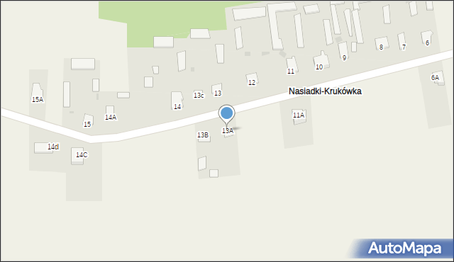 Nasiadki, Nasiadki, 13A, mapa Nasiadki