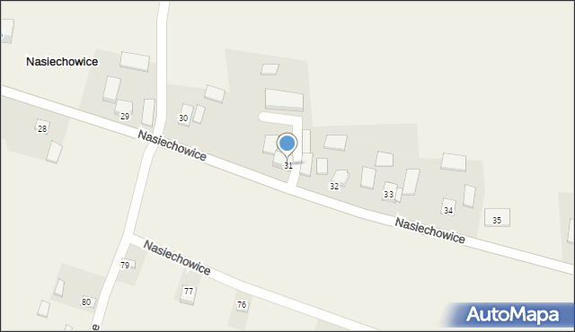 Nasiechowice, Nasiechowice, 31, mapa Nasiechowice