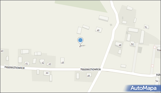 Nasiechowice, Nasiechowice, 47, mapa Nasiechowice