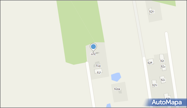 Nasiegniewo, Nasiegniewo, 121j, mapa Nasiegniewo