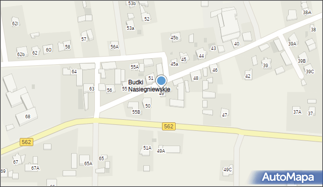 Nasiegniewo, Nasiegniewo, 49, mapa Nasiegniewo