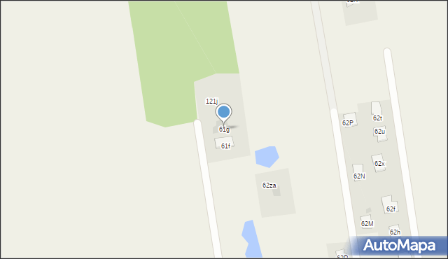 Nasiegniewo, Nasiegniewo, 61g, mapa Nasiegniewo