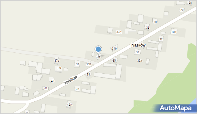 Nasiłów, Nasiłów, 36, mapa Nasiłów