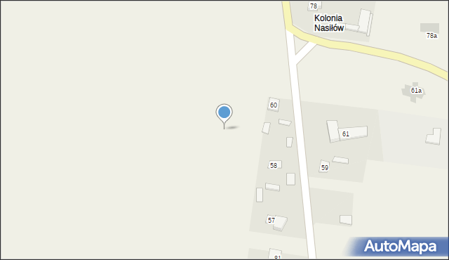 Nasiłów, Nasiłów, 58a, mapa Nasiłów