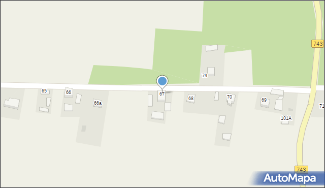 Nasiłów, Nasiłów, 67, mapa Nasiłów
