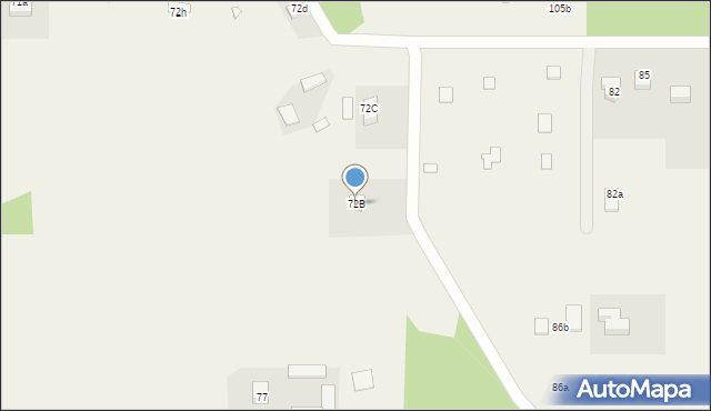 Nasiłów, Nasiłów, 72B, mapa Nasiłów